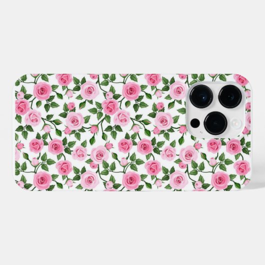 Rose Flower Motif  iPhoneケース (裏面横)