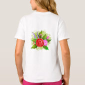 Rose Flowers Illustration Tシャツ (裏面)