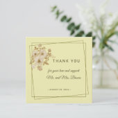 Rose Frame – Celestial Yellow Wedding サンキューカード (スタンド正面)