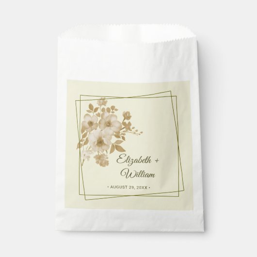 Rose Frame – Celestial Yellow Wedding フェイバーバッグ (正面)