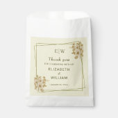 Rose Frame – Monogram Celestial Yellow Wedding フェイバーバッグ (正面)