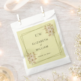 Rose Frame – Monogram Celestial Yellow Wedding フェイバーバッグ