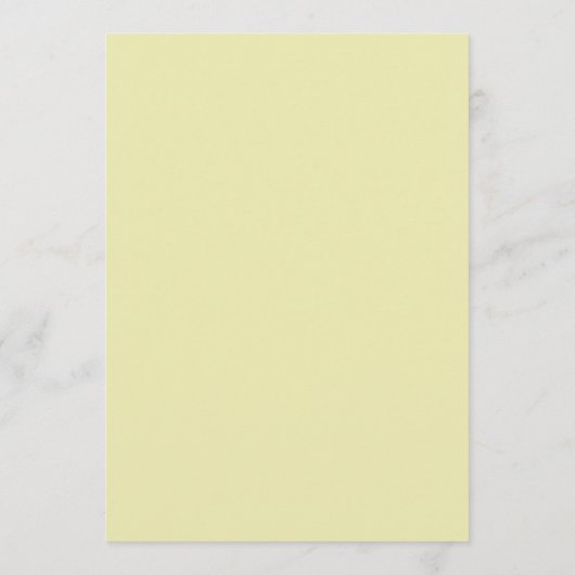 Rose Frame – Monogram Celestial Yellow Wedding メニュー (裏面)