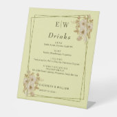 Rose Frame – Monogram Celestial Yellow Wedding 台座サイン (正面)