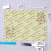 Rose Frame – Monogram Celestial Yellow Wedding 薄葉紙 (クラフト)