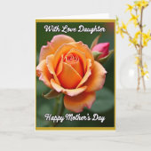 Rose Garden Moms Day Card カード (黄色い花)