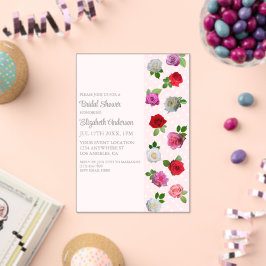 Rose Garden Party Bridal Shower アクリル招待状