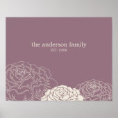 Rose Garden Personalized Wall Art - Violet - ポスター (正面)
