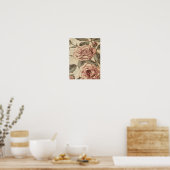 Rose Garden Sketch ポスター (キッチン)