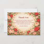 Rose Garden Valentine Party サンキューカード (正面)