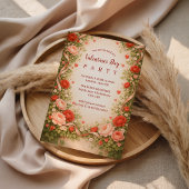 Rose Garden Valentine Party 招待状