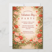 Rose Garden Valentine Party 招待状 (正面)