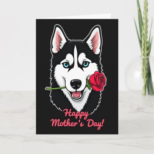 Rose Gift Mother Happy Day Card カード (正面)