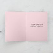 Rose Gold 80 Birthday  Card カード (内部)