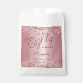 Rose Gold 80th Birthday Party  フェイバーバッグ (正面)