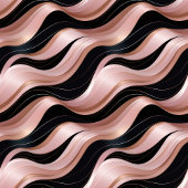 Rose Gold and Black Gift Bag Lux Birthday Accent ミディアムペーパーバッグ