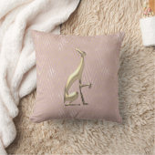 Rose Gold Art Deco Pink Decorative Pillow クッション (ブランケット)