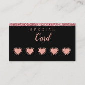 Rose Gold Beauty Loyalty Card – Minimalist Design ロイヤリティカード (正面)