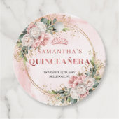 Rose Gold Blush フラワー グリーナリー タグ Sweet 15th (正面)
