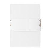 Rose Gold Blush Pink 3D Roses Your Names Wedding 招待状ベリーバンド (裏面例)