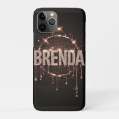 💖 Rose Gold “Brenda” Glow  Diamond Drip Glitter  Case-Mate iPhoneケース (裏)
