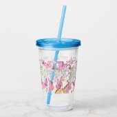 rose gold butterfly アクリルタンブラー (裏面)