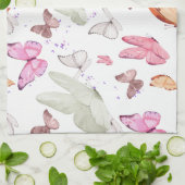 rose gold butterfly キッチンタオル (折り畳み)