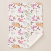 rose gold butterfly シェルパブランケット (正面)