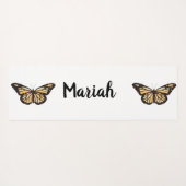 rose gold butterfly ヨガマット (裏面(横))