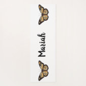 rose gold butterfly ヨガマット (裏面)