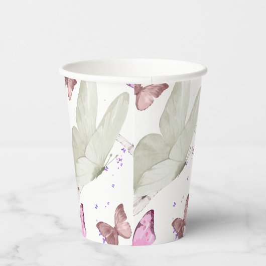 rose gold butterfly 紙コップ (右)
