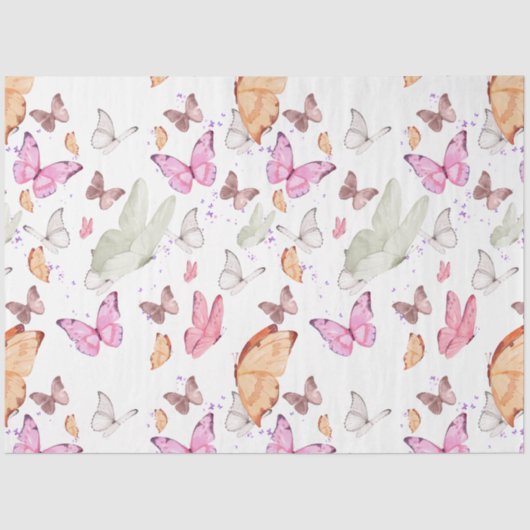 rose gold butterfly 薄葉紙 (正面)