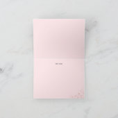 Rose Gold Cake Bridal Shower Thank You Card サンキューカード (内部)