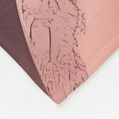 Rose Gold Celestial Moon Blanket – Luxury Seamless フリースブランケット (角)