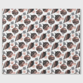 Rose Gold Christmas Ornaments  ラッピングペーパー (フラット)