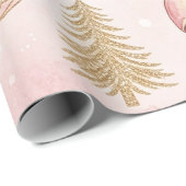 Rose Gold Christmas Wrapping Paper ラッピングペーパー (ロールコーナー)