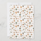 Rose Gold Classic Wreath Grandmillennial Photo シーズンカード (裏面)