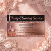 Rose Gold Classy Cleaning Services 名刺