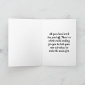 Rose Gold Congrats Graduation card with Photo カード (内部)