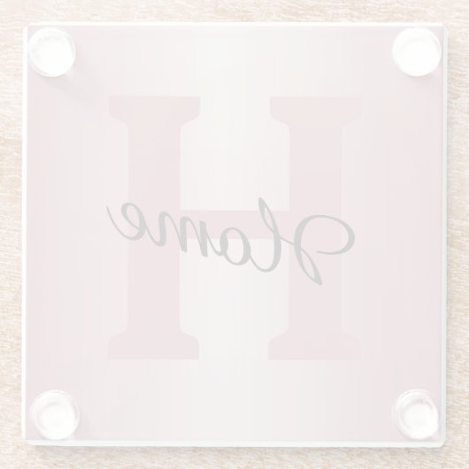 Rose Gold Custom  ガラスコースター (裏面)