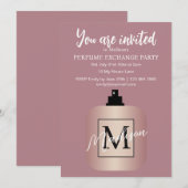 Rose Gold Custom Perfume Exchange Party 招待状 (正面/裏面)