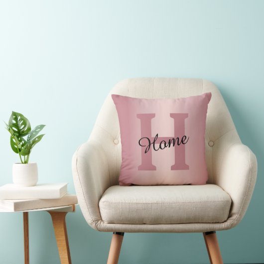 Rose Gold Custom Throw Pillow クッション (椅子)