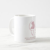 Rose Gold Doula Birth コーヒーマグカップ (正面左)