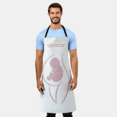 Rose Gold Doula & Postpartum Birth Coach エプロン (着用した状態)