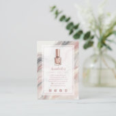 Rose Gold Exquisite Glam ネイル名刺 TMF26 名刺 (スタンド正面)
