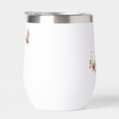 Rose Gold Floral Butterfly Custom Text (右面)