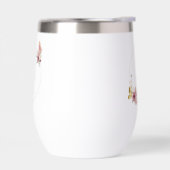 Rose Gold Floral Butterfly Custom Text (左面)