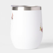 Rose Gold Floral Butterfly Custom Text (右面)