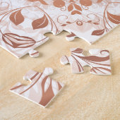 Rose Gold Floral Mandala ジグソーパズル (側面)