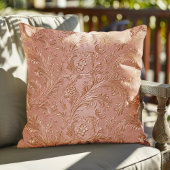 Rose-Gold Floral pattern クッション